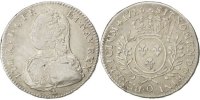 France 1/2 ECU, 44 Sols Coin, Louis XV, 1/2 Écu aux branches d'olivier -