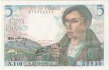 France 5 Francs Berger, 1943-12-23, N.110 -