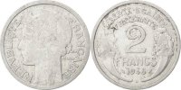 France 2 Francs Coin, Morlon, Beaumont le Roger, Aluminum -