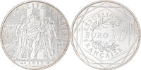 France 10 Euro Hercule, Paris, Silver, KM:2073 -