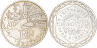 France 10 Euro Bretagne, Paris, Silver, KM:1730 -
