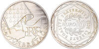 France 10 Euro Bretagne, Paris, Silver, KM:1648 -