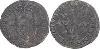 France Douzain aux croissants Coin, Henri II, Billon -