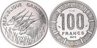 Gabon 100 Francs Coin, Monnaie de Paris, ESSAI, Nickel, KM:E6 -