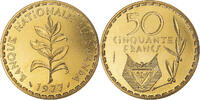 Rwanda 50 Francs Coin, Monnaie de Paris, ESSAI, Brass, KM:E7 -