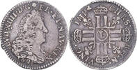 France 1/12 Ecu aux 8 L Coin, Louis XIV, Lille, Silver -