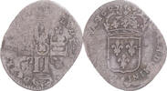 France Quinzain aux 8 L Coin, Louis XIV, Toulouse, réformé -