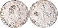 France 1/2 Franc Coin, Henri IV, Troyes, Silver, Gadoury:590 -