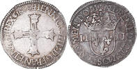 France 1/4 Ecu Coin, Henri IV, Saint Lô, Silver, Gadoury:596 -