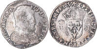 France Teston à la tête nue Coin, Henri II, La Rochelle, 1st Type -