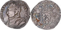 France Teston au col fraisé Coin, Charles IX, Rouen, Silver -