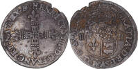 France 1/4 Ecu de Béarn Coin, Henri IV, Morlaas, Silver -