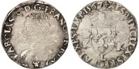 France Teston Coin, Bayonne, Silver, Sombart:4610 -