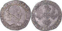 France 1/2 franc au col gaufré Coin, Henri III, Paris -