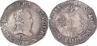 France 1/4 Franc au col plat Coin, Henri III, Saint-Lô -