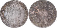 France 1/4 Ecu aux 3 couronnes Coin, Louis XIV, 1/4 Écu aux 3 couronnes, 1/4 Ecu, Amiens -