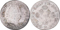 France 11 Sols aux couronnes Coin, Louis XIV, 11 Sols aux couronnes de Strasbourg, 10 Sols-1/8 Ecu -