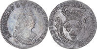 France 1/12 Ecu aux palmes Coin, Louis XIV, Rouen, réformé -