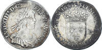 France 1/12 Ecu à la mèche courte Coin, Louis XIV, Paris -