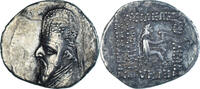 Drachm Coin, Parthia (Kingdom of), Mithradates II, Ekbatana -