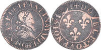 France Double Tournois Coin, Henri IV, Châlons-en-Champagne -