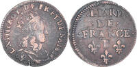 France Liard Coin, Louis XIV, Pont-de-l'Arche, Copper -