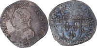 France Teston aux 2 C couronnés Coin, Charles IX, Bordeaux -