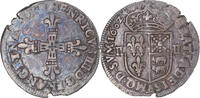 France 1/4 Ecu de Béarn Coin, Henri IV, Morlaas, Silver -