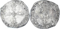 France 1/4 Ecu Coin, Henri IV, Bayonne, Silver, Gadoury:597 -