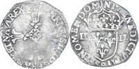 France 1/4 Ecu Coin, Henri IV, Rennes, Silver, Gadoury:597 -