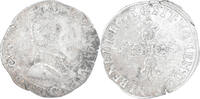 France 1/2 Franc Coin, Henri IV, Poitiers, Silver -