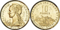 FRENCH AFARS & ISSAS 10 Francs Coin, Monnaie de Paris, ESSAI -