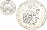 Djibouti 100 Francs Coin, Monnaie de Paris, ESSAI -
