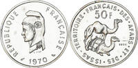 FRENCH AFARS & ISSAS 50 Francs Coin, Monnaie de Paris, ESSAI -