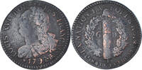 France 6 Deniers Coin, Louis XVI, 6 deniers français, Strasbourg -
