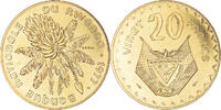 Rwanda 20 Francs Coin, Monnaie de Paris, ESSAI, Brass, KM:E6 -