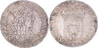 France 1/2 Ecu Coin, Louis XIV, 1/2 Écu au buste juvénile, Rennes -