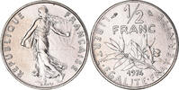 France 1/2 Franc Coin, Semeuse, Paris, série FDC, Nickel -