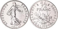 France 1/2 Franc Coin, Semeuse, Paris, série FDC, Nickel -