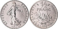 France 1/2 Franc Coin, Semeuse, Paris, série FDC, Nickel -
