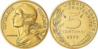 France 5 Centimes Coin, Marianne, Paris, série FDC -