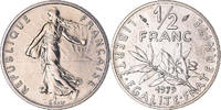 France 1/2 Franc Coin, Semeuse, Paris, série FDC, Nickel -