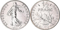 France 1/2 Franc Coin, Semeuse, Paris, série FDC, Nickel -