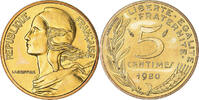 France 5 Centimes Coin, Marianne, Paris, série FDC -