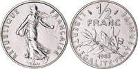 France 1/2 Franc Coin, Semeuse, Paris, série FDC, Nickel -