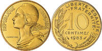 France 10 Centimes Coin, Marianne, Paris, série FDC -