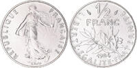 France 1/2 Franc Coin, Semeuse, Paris, série FDC, Nickel -