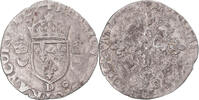 France Douzain aux croissants Coin, Henri II, Lyon, Billon -