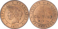 France Centime Coin, Cérès, Paris, Bronze, KM:826.1 -