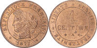 France Centime Coin, Cérès, Paris, Bronze, KM:826.1 -